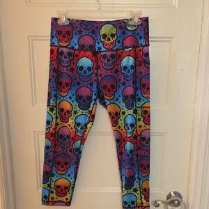 CVG ~ Psychedelic Skulls Medium Capri